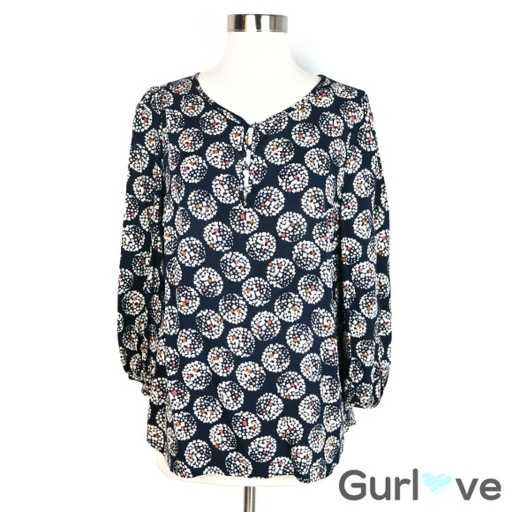 ⬇SALE Maeve Blue Circles Blouse Size 12